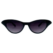 Red Cat-Eye Sunglasses With Polka Dot Detail - Image 2