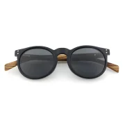Stylish Wooden-Arm Sunglasses - Image 2