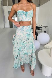 Floral Elegance Two-Piece Dress Set - Image 6