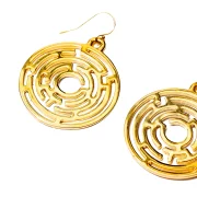 Chic Maze Design Earrings - Image 3