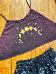 Celestial Moon Phases Halter Top - Image 4