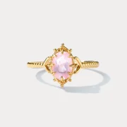 Elegant Rose Quartz Ring - Image 2