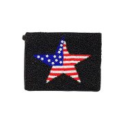 Patriotic Star Beaded Clutch Bag - Image 3