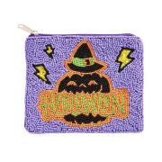 Vibrant Halloween Beaded Clutch - Image 3