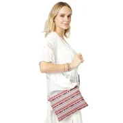 Colorful Woven Crossbody Bag