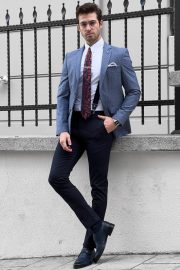 Stylish Men'S Checkered Blazer - Image 6