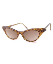 Red Cat-Eye Sunglasses With Polka Dot Detail - Image 10