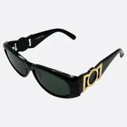 Stylish Black Oval Sunglasses - Image 5