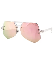 Stylish Transparent Aviator Sunglasses - Image 11