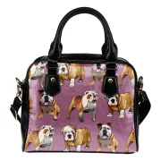 Charming Bulldog Print Handbag - Image 2