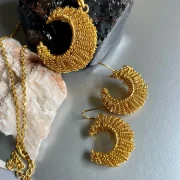 Elegant Crescent Earrings - Image 3