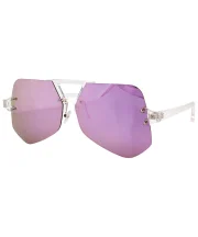 Stylish Transparent Aviator Sunglasses - Image 20