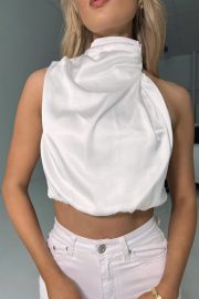 Elegant Sleeveless White Top