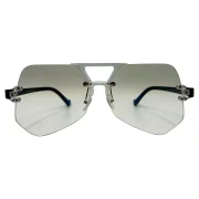 Stylish Transparent Aviator Sunglasses - Image 2