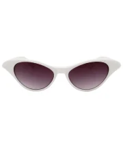 Red Cat-Eye Sunglasses With Polka Dot Detail - Image 11