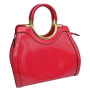 Elegant Black Patent Handbag - Image 5