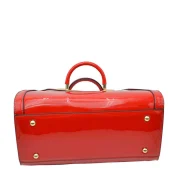 Elegant Black Patent Handbag - Image 17