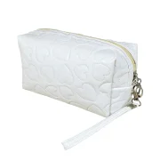 Chic Turquoise Heart Embossed Wristlet Bag - Image 5