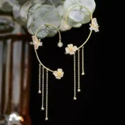 49% OFF BUTTERFLY TASSEL STYLE ZIRCON EARRINGS | PERFECT GIFT - Image 3