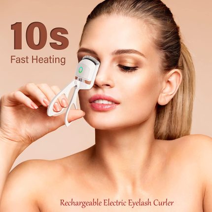 Heated Eyelash Curler – Rechargeable Electric Eyelash Curler