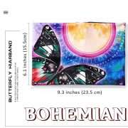 Boho Headbands Headwrap Butterfly Stretch Button Hair Bands Bandana - Image 7