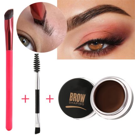 Eyebrow brush for drawing brows similar to 3D natural real hair