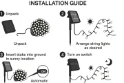 Solar String Lights Outdoor - 200 LED Fairy Lights 65ft - Image 4