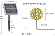 Solar String Lights Outdoor - 200 LED Fairy Lights 65ft - Image 5